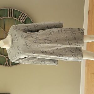 Boden Marl Dove print sweatshirt dress